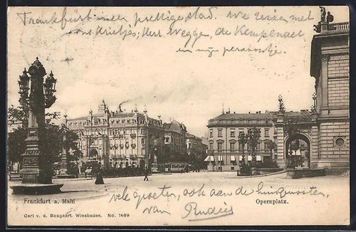 Ansichtskarte frankfurt - frankfurt, a