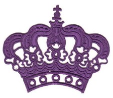 ae85★Krone Lila Aufnäher