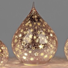 LED Deko Tropfen STERNE rose