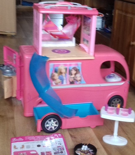 Barbie feriencampingbus rosa - barbie,