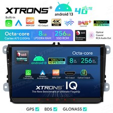 8G+256GB Autoradio Für VW Golf Passat B6 EOS GPS CarPlay Android 13 9“ 4K DTS