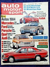 AMS 2/1984  VW Golf 2 Öttinger, Stefan Bellof, Bentley Mulsanne Turbo, Kodiak F1