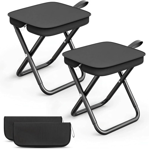 Tragbarer klapphocker 2er set - tragbarer,
