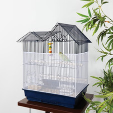 2 Stück große Vogelkäfig Abdeckung Samenfänger Kordelzug rund quadratisch