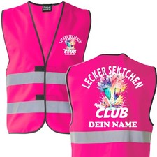 Lecker sektchen club warnweste - sektchen,
