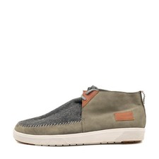 Pendleton Herren PMF19L04-030 Freizeitschuhe Grau Leder Mid Mills Sneaker EU 44