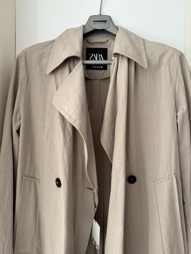 Zara trenchcoat grau nude - trenchcoat,