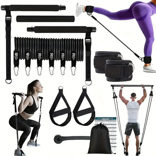 Tragbare pilates bar kit - tragbare,