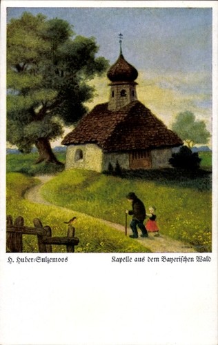 Künstler huber sulzemoos - ak, huber-sulzemoos