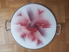 Theodor Paetsch Tortenplatte Spritzdekor Keramik 1930er Art Deco Bauhaus