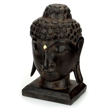Buddha Kopf - Holz Maske -