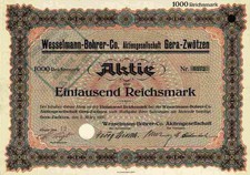 Wesselmann Bohrer Co. AG 1931