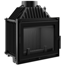 Kamineinsatz kratki MAJA DECO 8 kW aus Gusseisen mit rahmenloser Tür Heizeinsatz