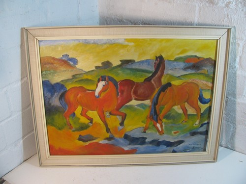 Franz marc kopie ölgemälde - franz,
