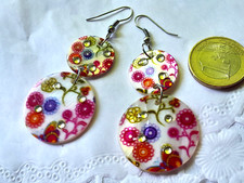 Ohrhänger 2 runde Perlmutt 