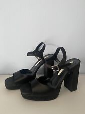 Zara Plateau High Heels, Schwarz, Größe 39