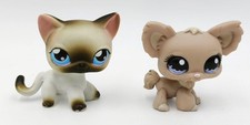 Littlest Pet Shop 1060 Chihuahua Dog Hund  Siam 5 Cat Katze Shorthair Hasbro