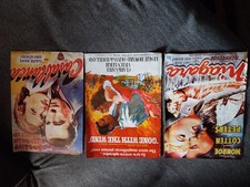 3 Werbeplakate, Film-Kino, Casablanca, Niagara, Vom Winde verweht, 25,5×35,5 cm