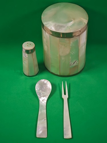 Vintage echt perlmutt - perlmutt, set
