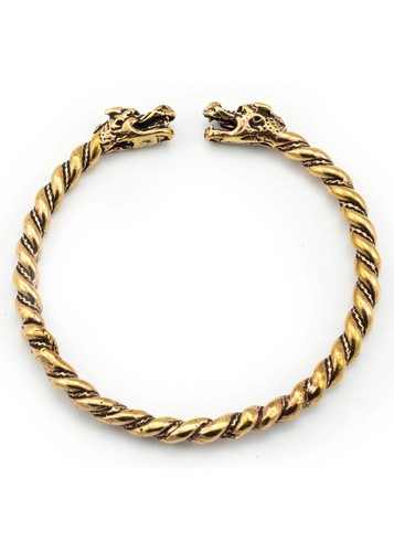 Wikinger drachen armreif aus - drachen-armreif,