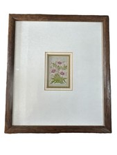 Art Deco Seidenblumen gerahmt