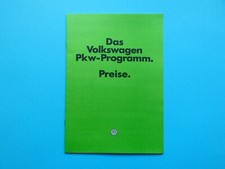 Preisliste - VW - Polo, Derby, Golf I / GTI, Jetta, Scirocco II, Käfer - 09/81