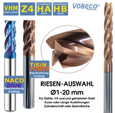 VHM Schaftfräser  VHM Fräser TiSiN/NACO - HPC