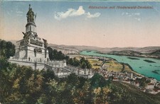 Rüdesheim mit Niederwald- Denkmal 1928