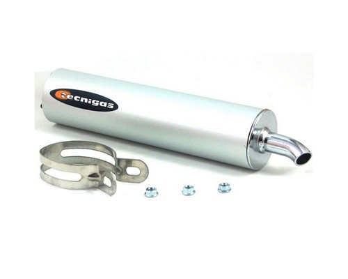 Auspuff esd aluminium silber - auspuff,