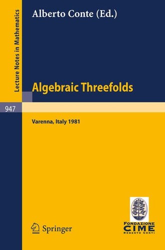 Algebraic threefolds - -,