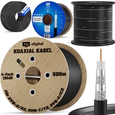 SAT Kabel Antennenkabel 4 fach 135dB DIGITAL Koax Koaxialkabel 135 FULL HDTV 4K