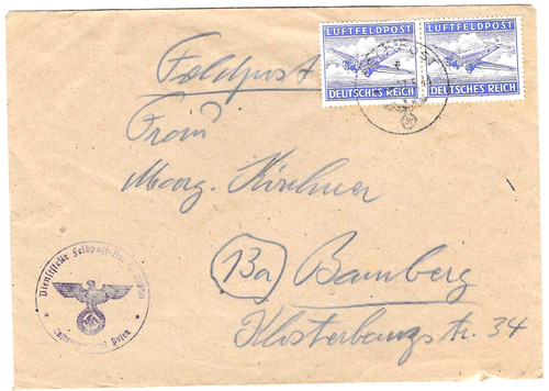 Feldpost luftfeldpost brief - feldpost,