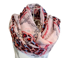 Schal tuch mit animal print - tuch,