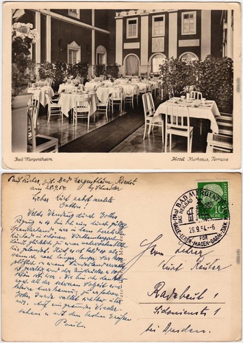 Ansichtskarte bad mergentheim - bad,