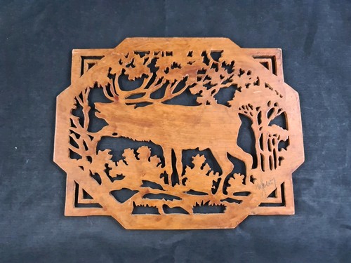 Wandbild holz handgeschnitzt - holz,