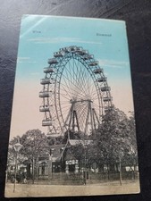 Wien Riesenrad Postkarte ,alt, gelaufen 1912