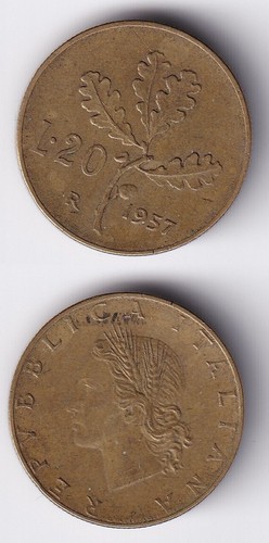 Italien lire 1957 97 1 - italien, 20