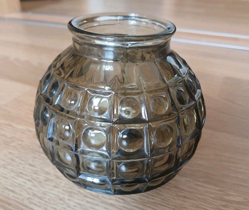 Ddr glas vase kugelform - glas, in