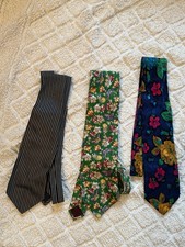 3 Carnival de Venise Krawatten, 100% Seide, Handarbeit, Italien