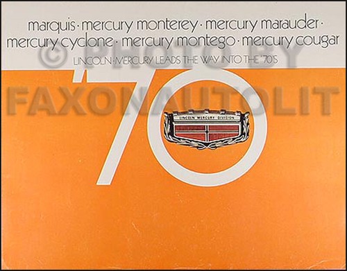 1970 mercury original sales - 1970,