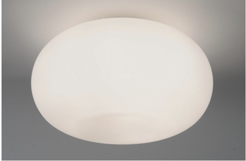 Opalglas runde deckenlampe 3 - deckenlampe,