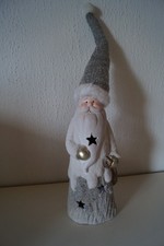 Dekofigur - Weihnachtsmann - beleuchtet - ca. 42 cm Gesamt - gebraucht
