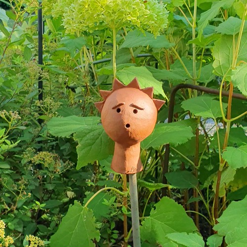 Getöpferte sonne unikat - getöpferte,