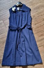 Sommer Kleid Gr. 48 dunkelblau Vintage Retro Rockabilly 