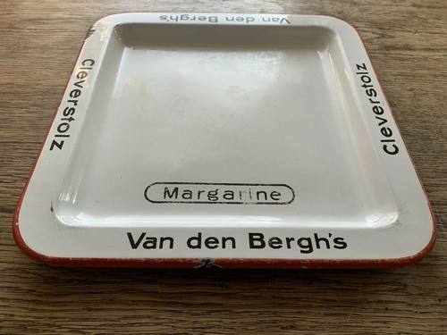 Emaille teller tablett schild - teller,