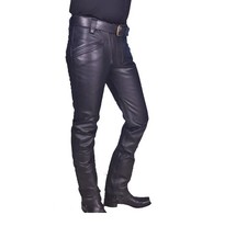 Basic Neu Herren Schwarz Leder