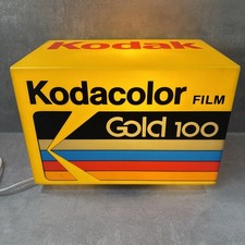 Kodak Vintage Kodacolor Gold Lampe - 28x21x19 - Guter Zustand, Selten!