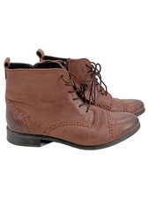 Giorgio Venuti Herren Leder Schnür Stiefelette Braun Gr. 41 Klassisch