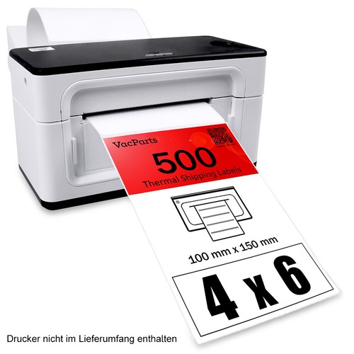 Thermodrucker etiketten 4x6 - etiketten,