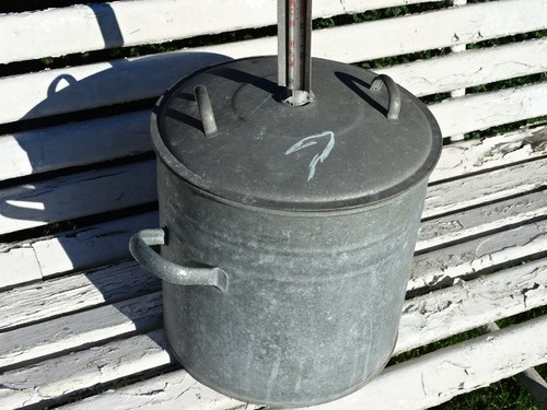 Alter verzinkter einweck - einweck, topf